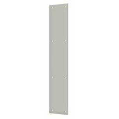 Deltana [PP3520U15] Solid Brass Door Push Plate - Brushed Nickel Finish - 3 1/2&quot; W x 20&quot; L