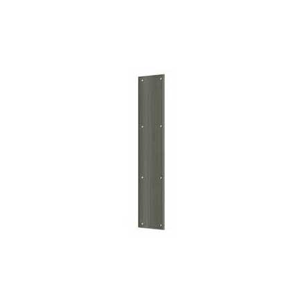 Deltana [PP3520U15A] Solid Brass Door Push Plate - Antique Nickel Finish - 3 1/2&quot; W x 20&quot; L