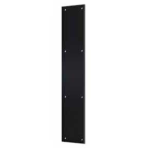 Deltana [PP3520U19] Solid Brass Door Push Plate - Paint Black Finish - 3 1/2" W x 20" L
