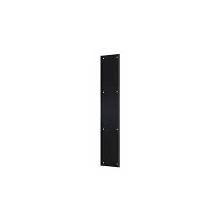 Deltana [PP3520U19] Solid Brass Door Push Plate - Paint Black Finish - 3 1/2&quot; W x 20&quot; L