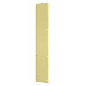 Deltana [PP3520U3] Solid Brass Door Push Plate - Polished Brass Finish - 3 1/2" W x 20" L