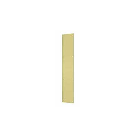 Deltana [PP3520U3] Solid Brass Door Push Plate - Polished Brass Finish - 3 1/2" W x 20" L