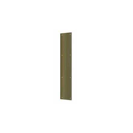 Deltana [PP3520U5] Solid Brass Door Push Plate - Antique Brass Finish - 3 1/2&quot; W x 20&quot; L