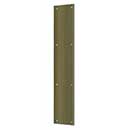 Deltana [PP3520U5] Solid Brass Door Push Plate - Antique Brass Finish - 3 1/2&quot; W x 20&quot; L