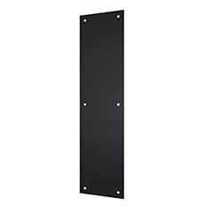 Deltana [PP4016U19] Stainless Steel Door Push Plate - Paint Black Finish - 4&quot; W x 16&quot; L