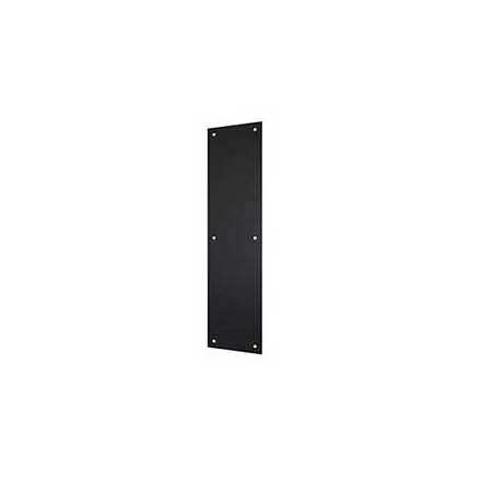 Deltana [PP4016U19] Stainless Steel Door Push Plate - Paint Black Finish - 4&quot; W x 16&quot; L