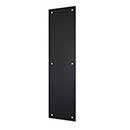 Deltana [PP4016U19] Stainless Steel Door Push Plate - Paint Black Finish - 4" W x 16" L