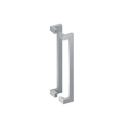 Deltana [SSPOBB24U32D] Stainless Steel Back-To-Back Door Pull Handle - Offset - Square Bar - Brushed Finish - 24&quot; L
