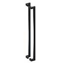 Deltana [SSPOBB48U19] Stainless Steel Back-To-Back Door Pull Handle - Offset - Square Bar - Paint Black Finish - 48" L