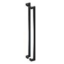 Deltana [SSPOBB48U19] Stainless Steel Back-To-Back Door Pull Handle - Offset - Square Bar - Paint Black Finish - 48&quot; L