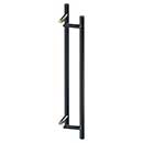 Deltana [SSPORBB36U19] Stainless Steel Back-To-Back Door Pull Handle - Offset - Round Bar - Paint Black Finish - 36&quot; L