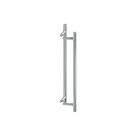 Deltana [SSPORBB36U32D] Stainless Steel Back-To-Back Door Pull Handle - Offset - Round Bar - Brushed Finish - 36&quot; L