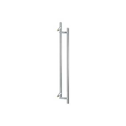 Deltana [SSPORBB48U32D] Stainless Steel Back-To-Back Door Pull Handle - Offset - Round Bar - Brushed Finish - 48" L