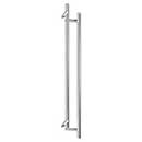 Deltana [SSPORBB48U32D] Stainless Steel Back-To-Back Door Pull Handle - Offset - Round Bar - Brushed Finish - 48&quot; L