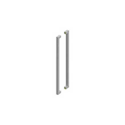 Deltana [SSPBB4215U32D] Stainless Steel Back-To-Back Door Pull Handle - Contemporary Square - Brushed Finish - 42&quot; C/C - 43 1/2&quot; L