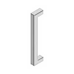 Deltana [SSP1210U32] Stainless Steel Single Side Door Pull Handle - Contemporary Square - Polished Finish - 12&quot; C/C - 13&quot; L