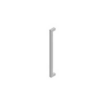 Deltana [SSP2410U32D] Stainless Steel Single Side Door Pull Handle - Contemporary Square - Brushed Finish - 24&quot; C/C - 25&quot; L