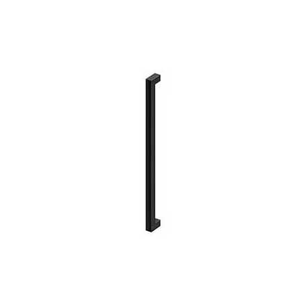 Deltana [SSP3615U19] Stainless Steel Single Side Door Pull Handle - Contemporary Square - Paint Black Finish - 36&quot; C/C - 37 1/2&quot; L