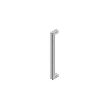 Deltana [SSP1810U32D] Stainless Steel Single Side Door Pull Handle - Contemporary Square - Brushed Finish - 18&quot; C/C - 19&quot; L