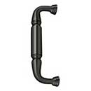 Deltana [DP2574U10B] Solid Brass Thru-Bolt Door Pull Handle - Oil Rubbed Bronze Finish - 8" C/C - 8 7/8" L