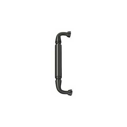 Deltana [DP2575U10B] Solid Brass Thru-Bolt Door Pull Handle - Oil Rubbed Bronze Finish - 10&quot; C/C - 11&quot; L