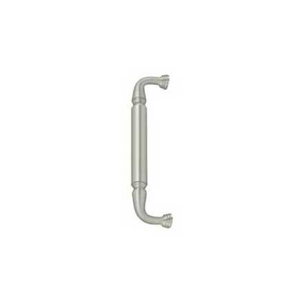 Deltana [DP2575U15] Solid Brass Thru-Bolt Door Pull Handle - Brushed Nickel Finish - 10" C/C - 11" L