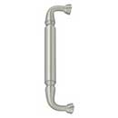 Deltana [DP2575U15] Solid Brass Thru-Bolt Door Pull Handle - Brushed Nickel Finish - 10" C/C - 11" L