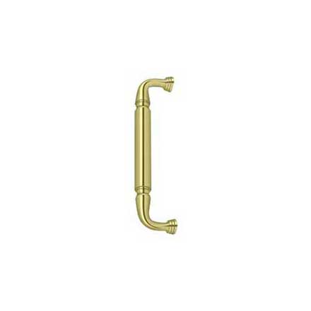 Deltana [DP2575U3] Solid Brass Thru-Bolt Door Pull Handle - Polished Brass Finish - 10&quot; C/C - 11&quot; L