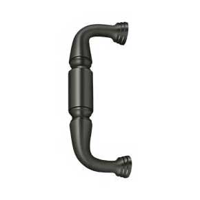 Deltana [DP675U10B] Solid Brass Thru-Bolt Door Pull Handle - Oil Rubbed Bronze Finish - 6" C/C - 7 3/4" L