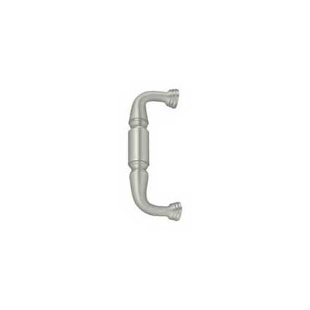 Deltana [DP675U15] Solid Brass Thru-Bolt Door Pull Handle - Brushed Nickel Finish - 6&quot; C/C - 7 3/4&quot; L