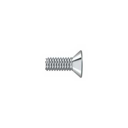 Deltana [SCMB1005U26] Solid Brass Machine Screw - #10 x 1/2&quot; - Flat Head - Phillips - Polished Chrome Finish