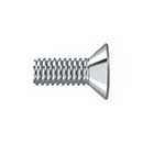 Deltana [SCMB1005U26] Solid Brass Machine Screw - #10 x 1/2&quot; - Flat Head - Phillips - Polished Chrome Finish