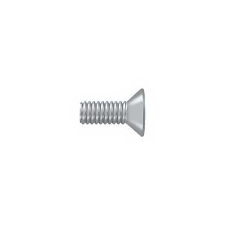 Deltana [SCMB1005U26D] Solid Brass Machine Screw - #10 x 1/2&quot; - Flat Head - Phillips - Brushed Chrome Finish