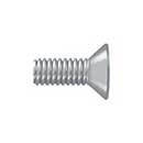 Deltana [SCMB1005U26D] Solid Brass Machine Screw - #10 x 1/2" - Flat Head - Phillips - Brushed Chrome Finish