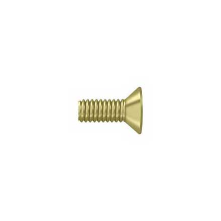 Deltana [SCMB1005U3] Solid Brass Machine Screw - #10 x 1/2&quot; - Flat Head - Phillips - Polished Brass Finish