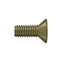 Deltana [SCMB1005U5] Solid Brass Machine Screw - #10 x 1/2&quot; - Flat Head - Phillips - Antique Brass Finish