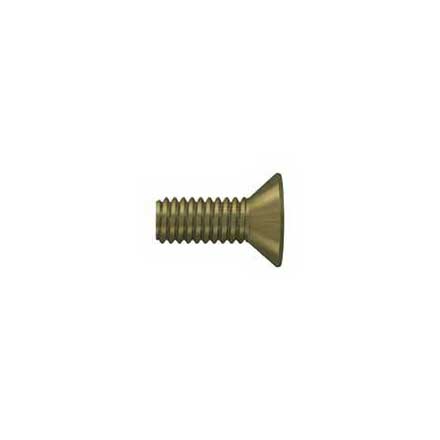 Deltana [SCMB1005U5] Solid Brass Machine Screw - #10 x 1/2&quot; - Flat Head - Phillips - Antique Brass Finish