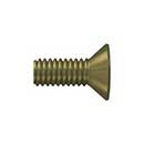Deltana [SCMB1005U5] Solid Brass Machine Screw - #10 x 1/2" - Flat Head - Phillips - Antique Brass Finish
