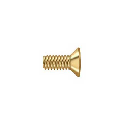 Deltana [SCMB1205CR003] Solid Brass Machine Screw - #12 x 1/2" - Flat Head - Phillips - Polished Brass (PVD) Finish