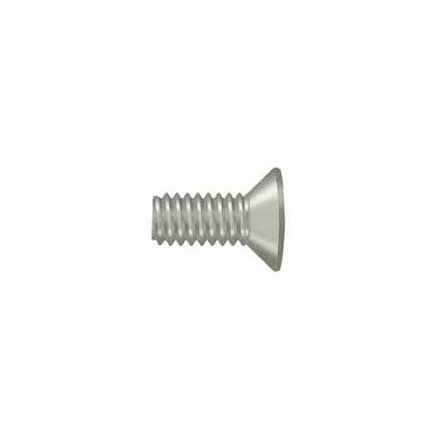 Deltana [SCMB1205U15] Solid Brass Machine Screw - #12 x 1/2&quot; - Flat Head - Phillips - Brushed Nickel Finish