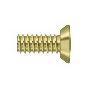 Deltana [SCMS1005U3] Steel Machine Screw - #10 x 1/2" - Polished Brass Finish