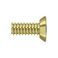 Deltana [SCMS1005U3] Steel Machine Screw - #10 x 1/2&quot; - Flat Head - Phillips - Polished Brass Finish
