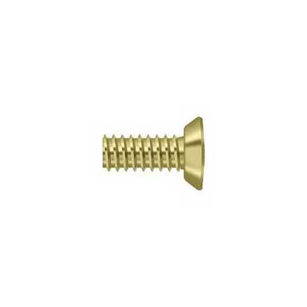 Deltana [SCMS1005U3] Steel Machine Screw - #10 x 1/2" - Flat Head - Phillips - Polished Brass Finish