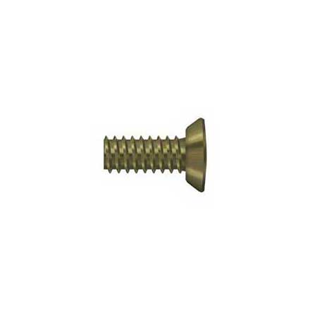 Deltana [SCMS1005U5] Steel Machine Screw - #10 x 1/2" - Flat Head - Phillips - Antique Brass Finish