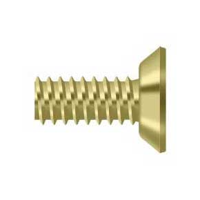 Deltana [SCMS1205U3] Steel Machine Screw - #12 x 1/2" - Polished Brass Finish