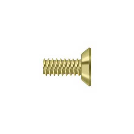 Deltana [SCMS1205U3] Steel Machine Screw - #12 x 1/2&quot; - Flat Head - Phillips - Polished Brass Finish