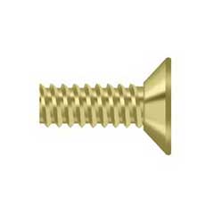 Deltana [SCMS905U3] Steel Machine Screw - #9 x 1/2&quot; - Flat Head - Phillips - Polished Brass Finish