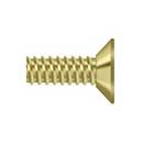Deltana [SCMS905U3] Steel Machine Screw - #9 x 1/2" - Flat Head - Phillips - Polished Brass Finish