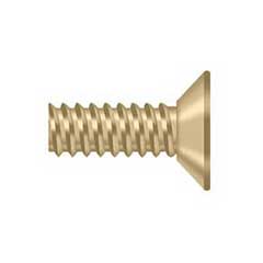 Deltana [SCMS905U4] Steel Machine Screw - #9 x 1/2&quot; - Flat Head - Phillips - Brushed Brass Finish