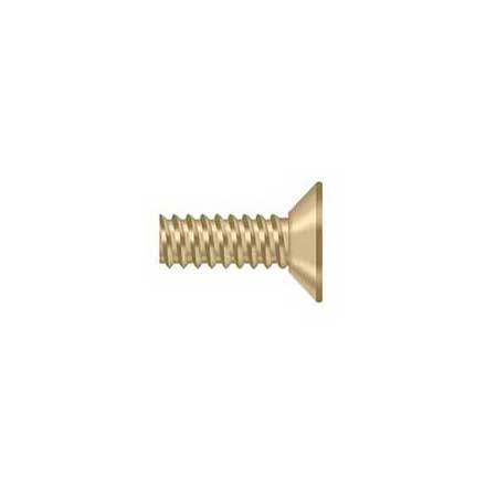 Deltana [SCMS905U4] Steel Machine Screw - #9 x 1/2" - Flat Head - Phillips - Brushed Brass Finish